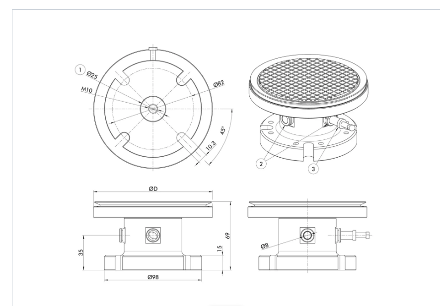 Schunk Vacuum Block לעבודה עם מערכת Planos